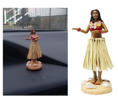 hawaiian girl car accessory